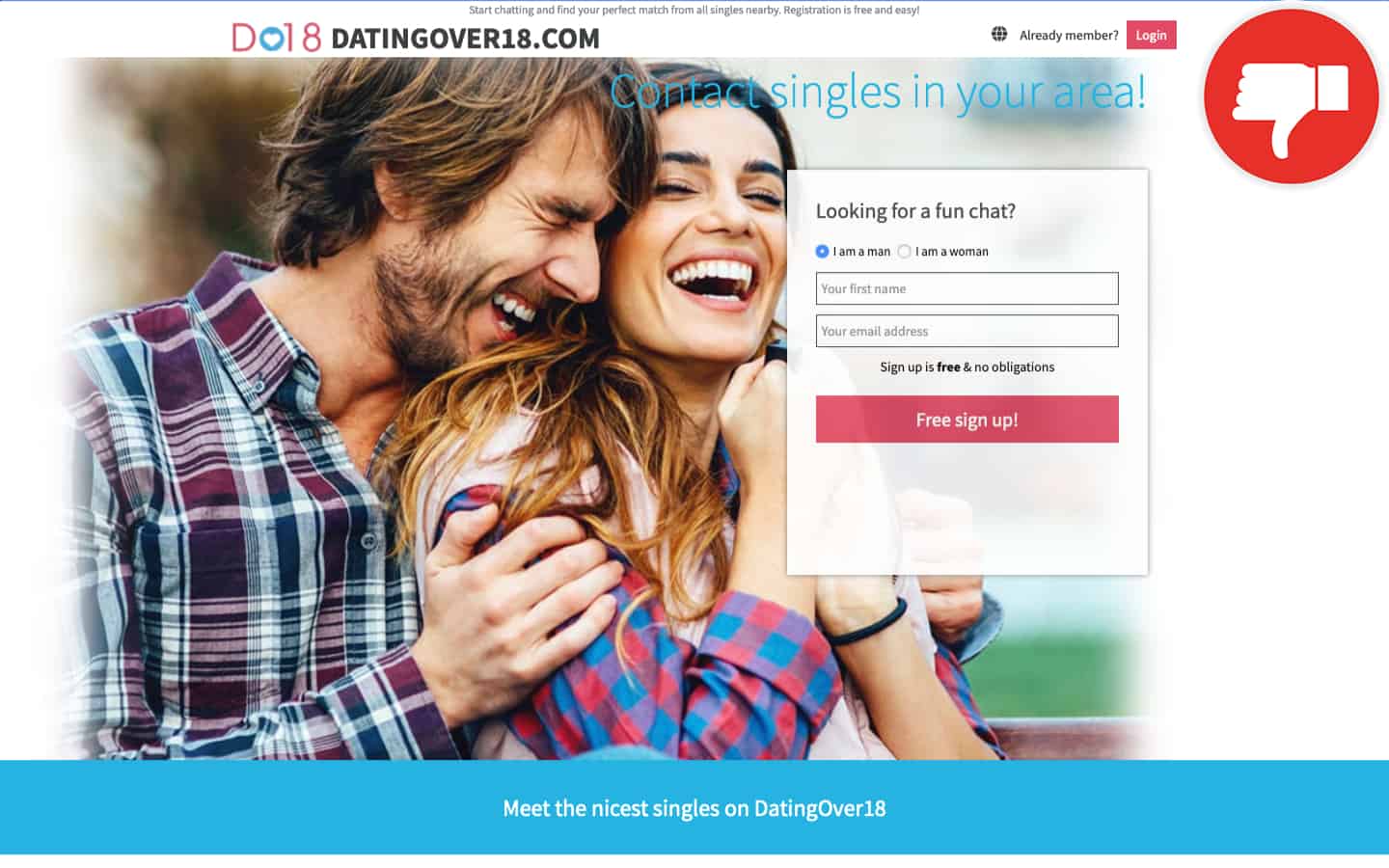 DatingOver18.com review Scam