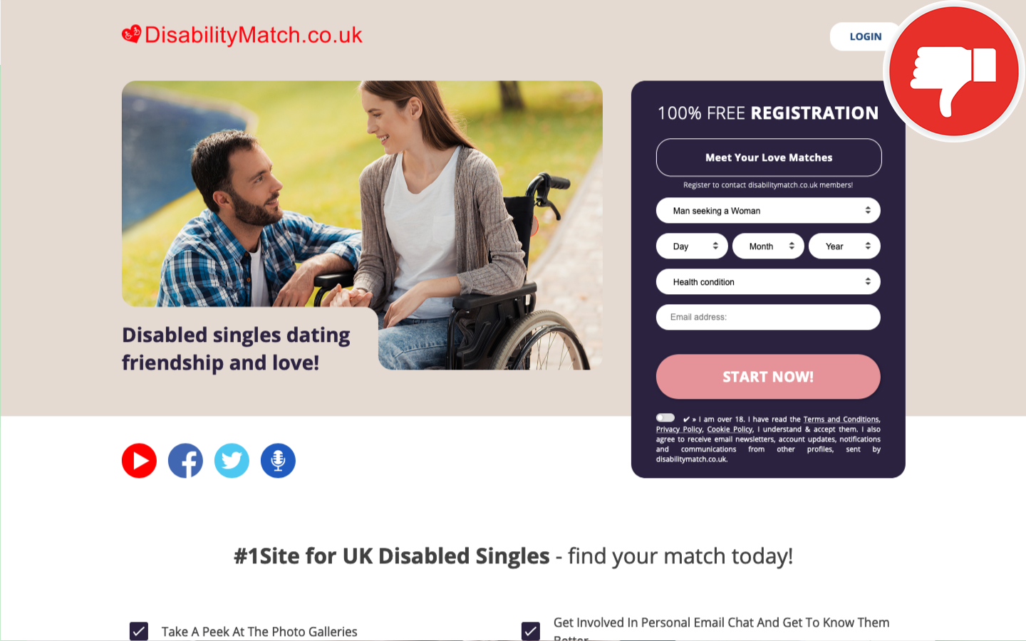 Review DisabilityMatch.co.uk scam