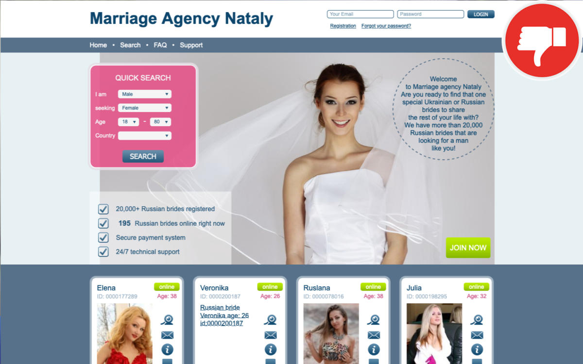 MarriageAgency-Nataly.net review - Scam May 2022 - Fake check ...