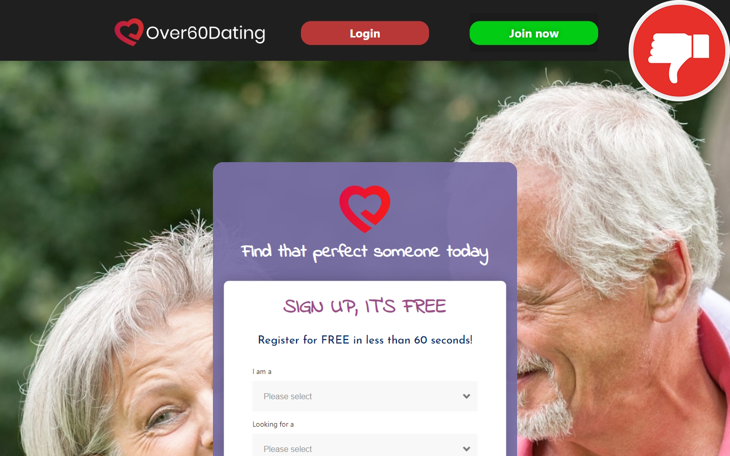 Review Over60DatingSite.co.uk Scam
