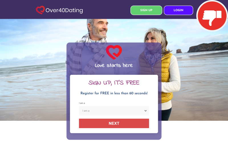 Review Over40DatingSite.co.uk Scam