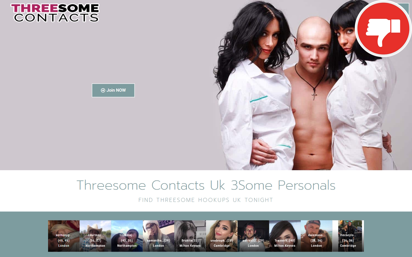 Review Threesome-Contacts.co.uk Scam