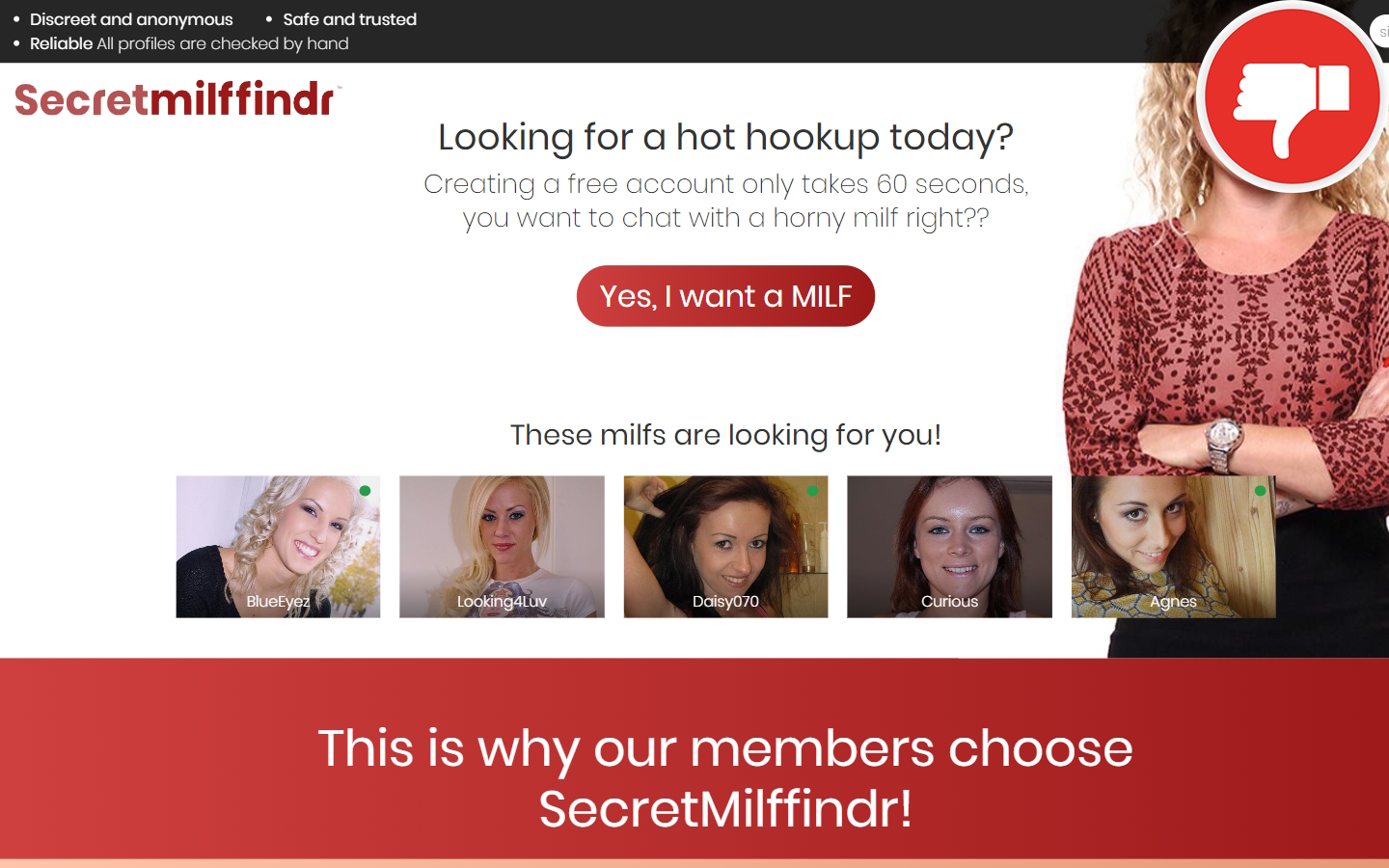 Review SecretMilfFindr.co.uk Scam