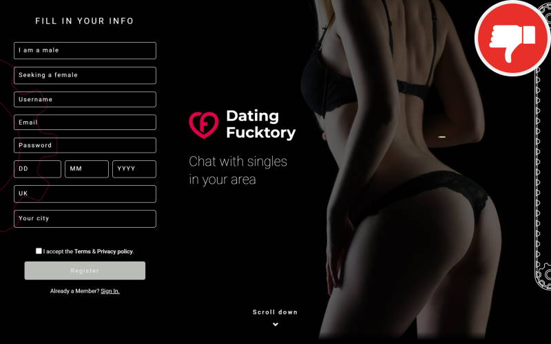 Review Dating-Fucktory.com Scam