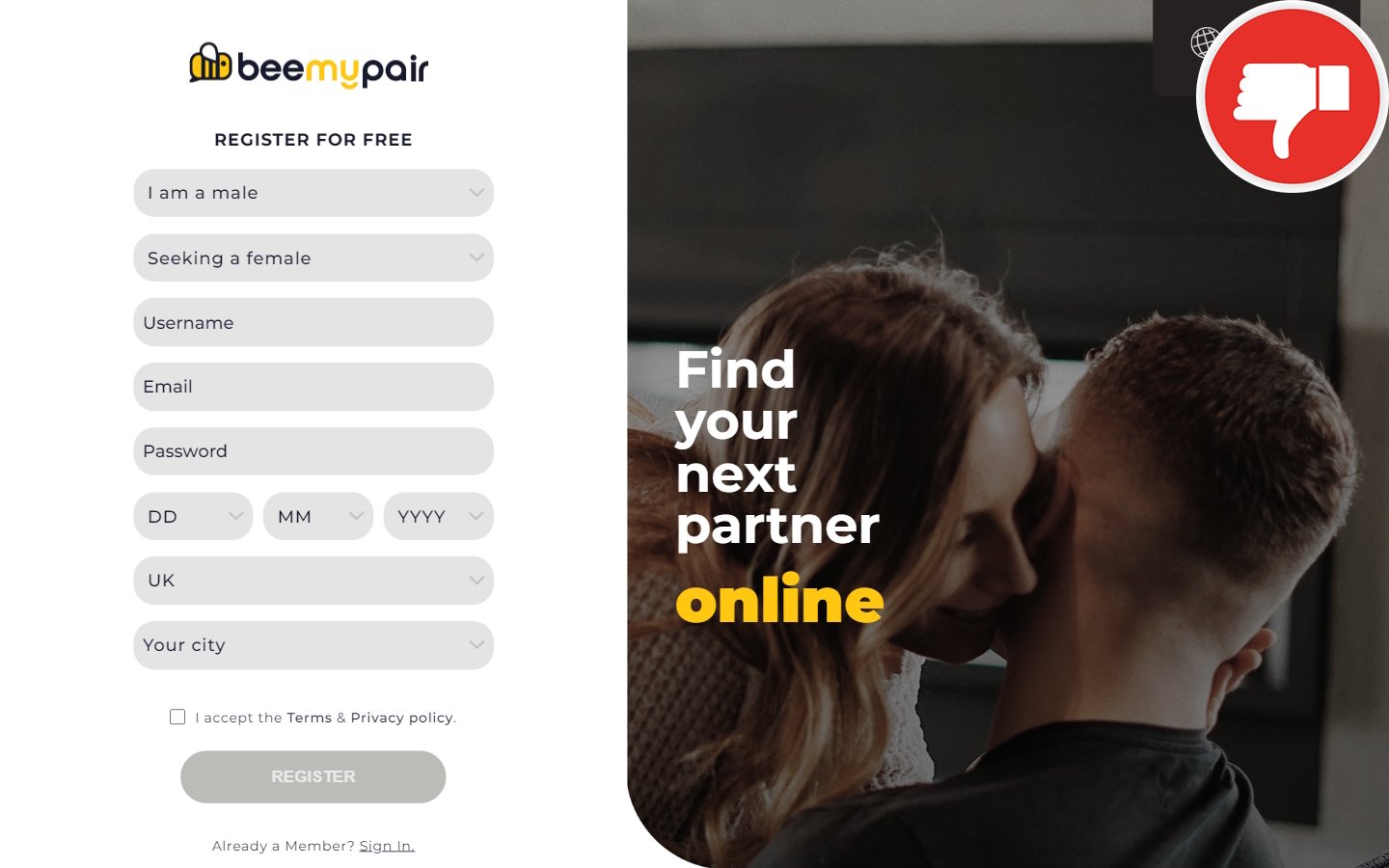 BeeMyPair.com review