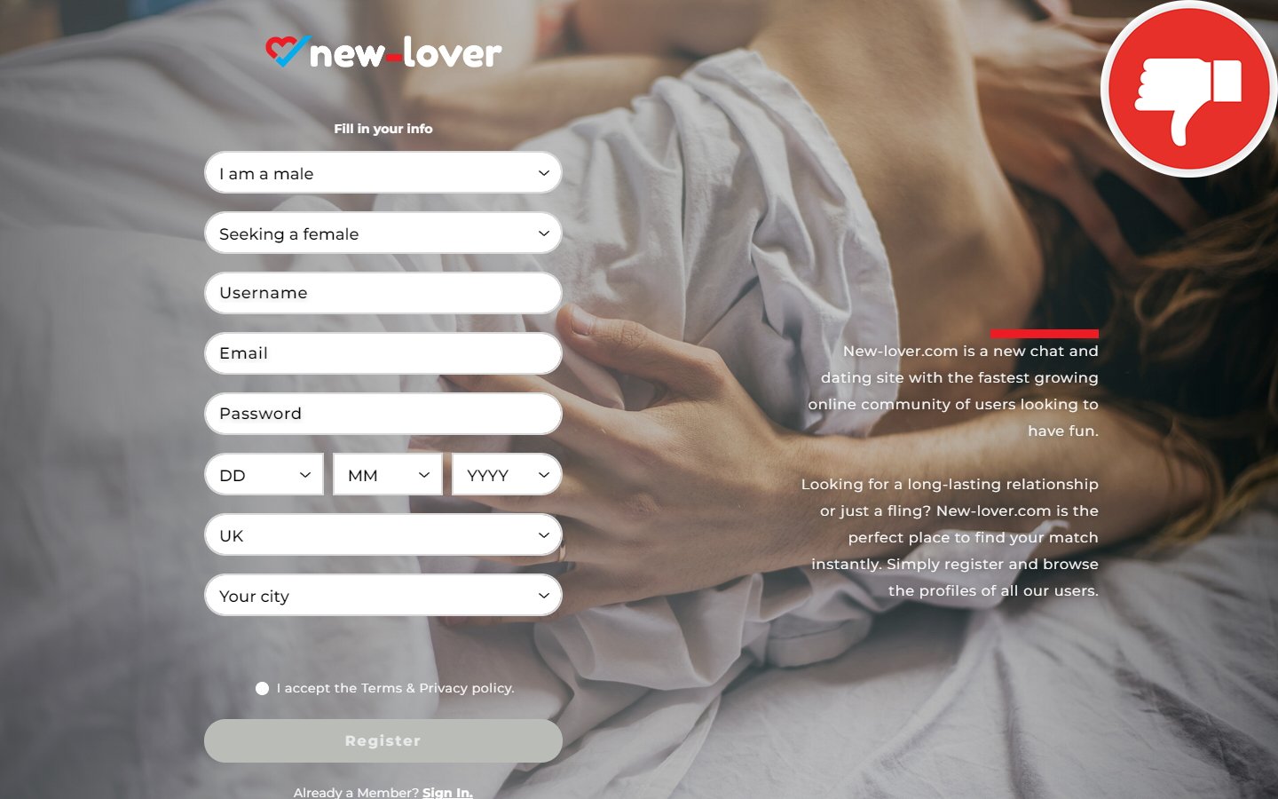 New-Lover.com review Scam