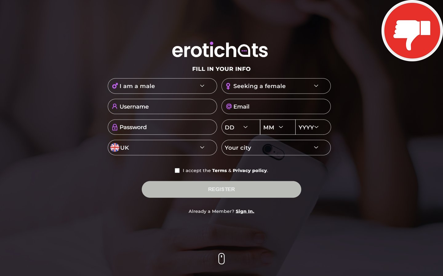 Review ErotiChats.com Scam