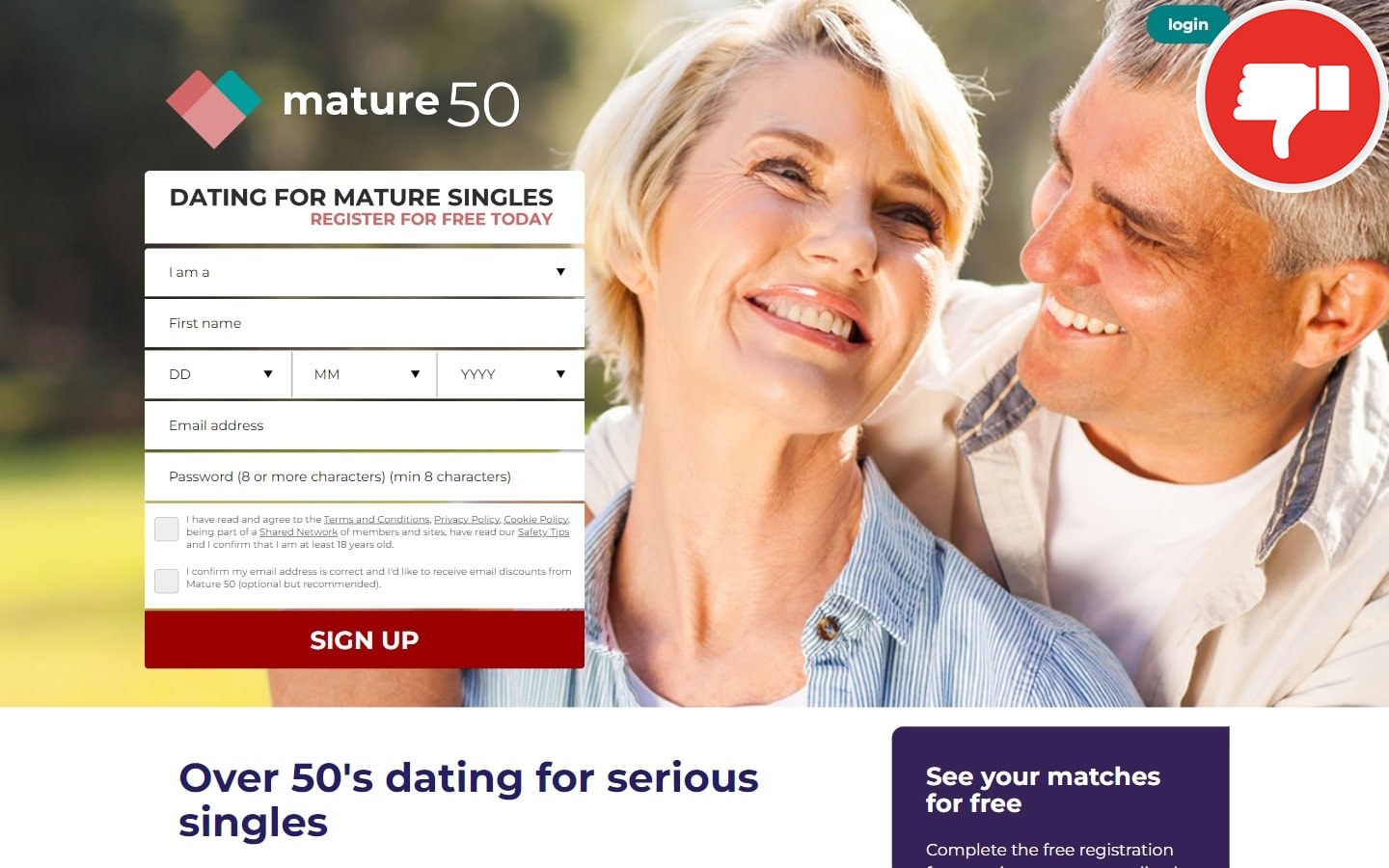Review Mature50.co.uk Scam