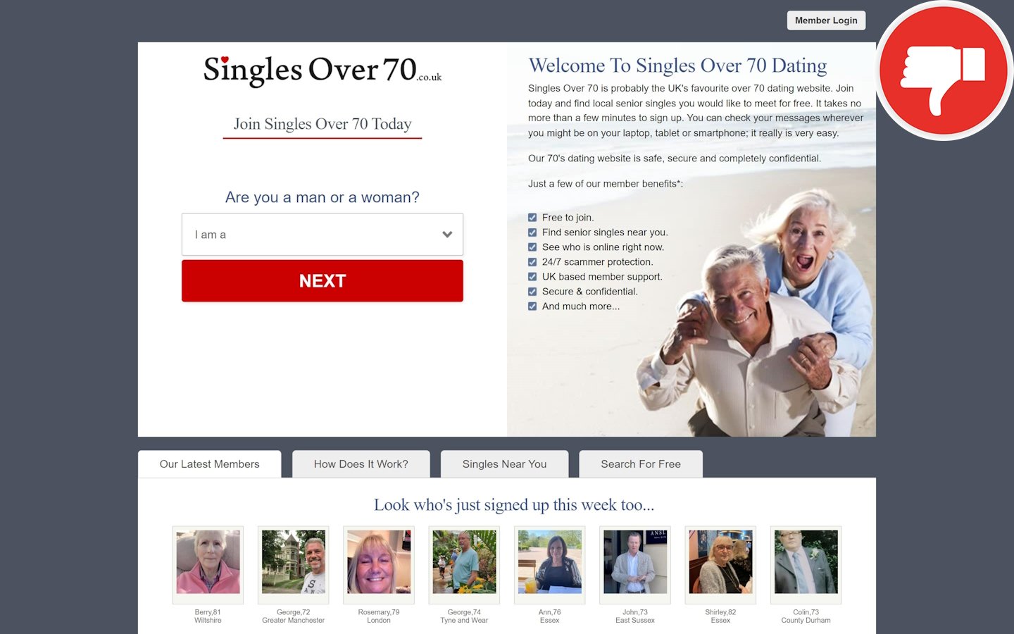 SinglesOver70.co.uk review