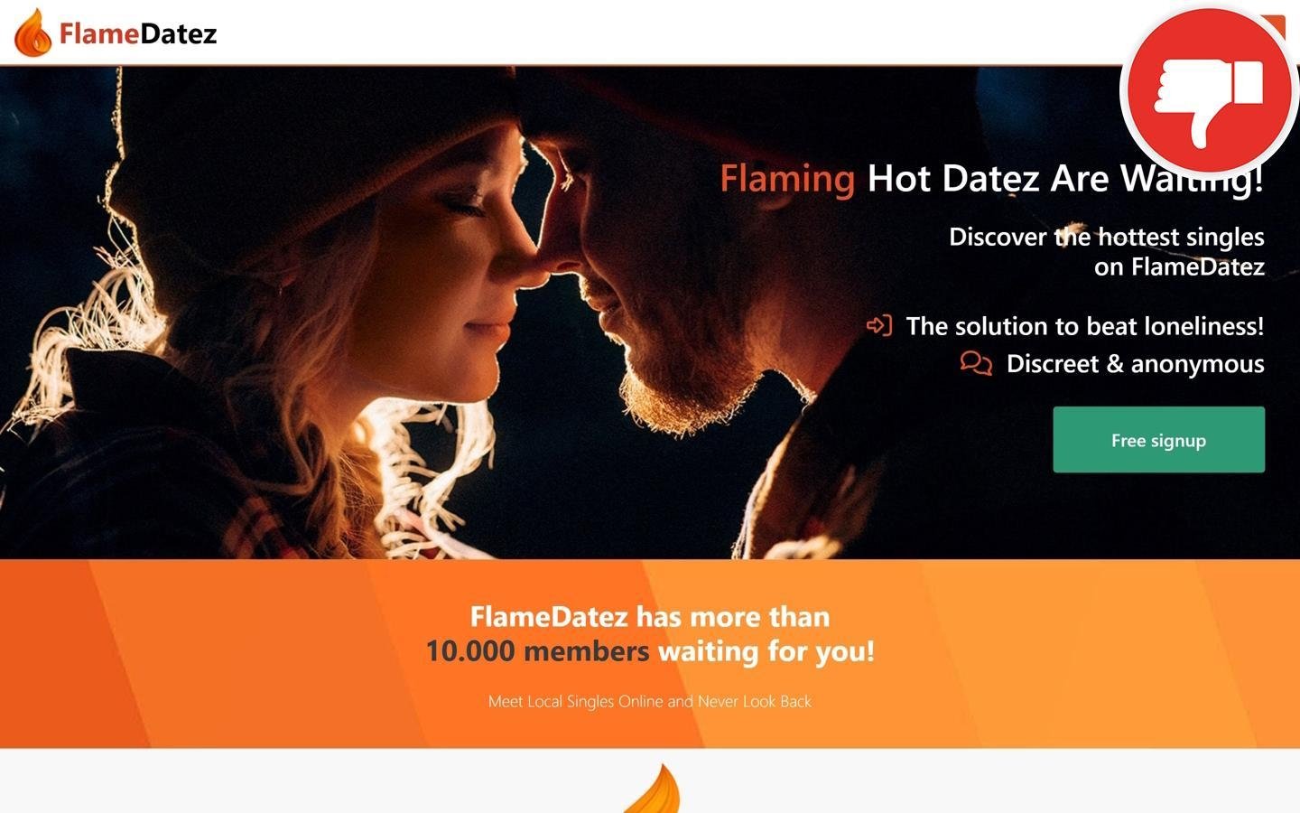review FlameDatez.net scam